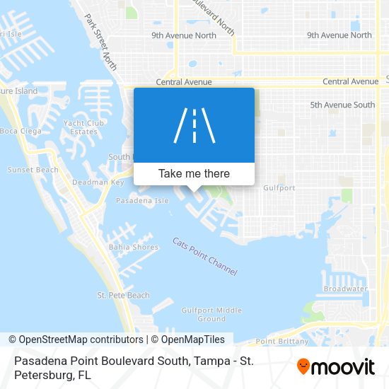 Pasadena Point Boulevard South map