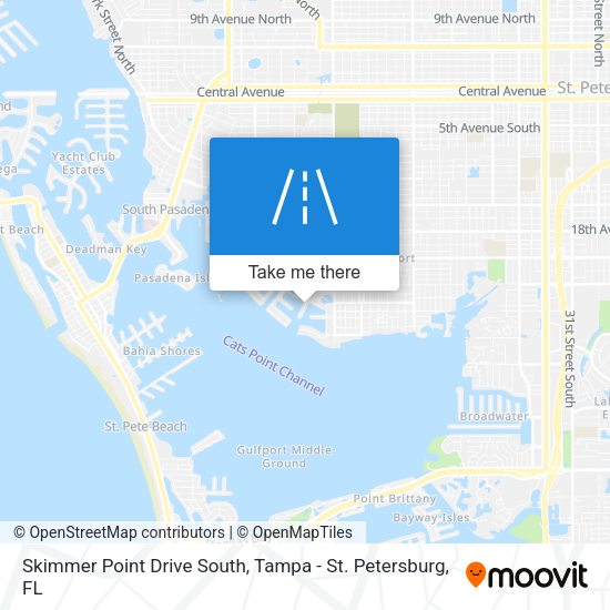 Skimmer Point Drive South map
