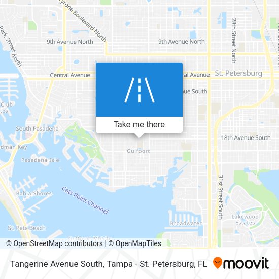 Mapa de Tangerine Avenue South