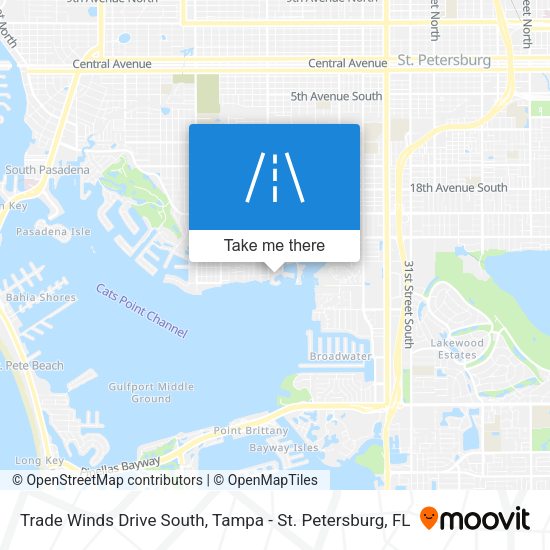 Trade Winds Drive South map
