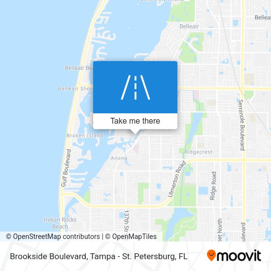 Brookside Boulevard map