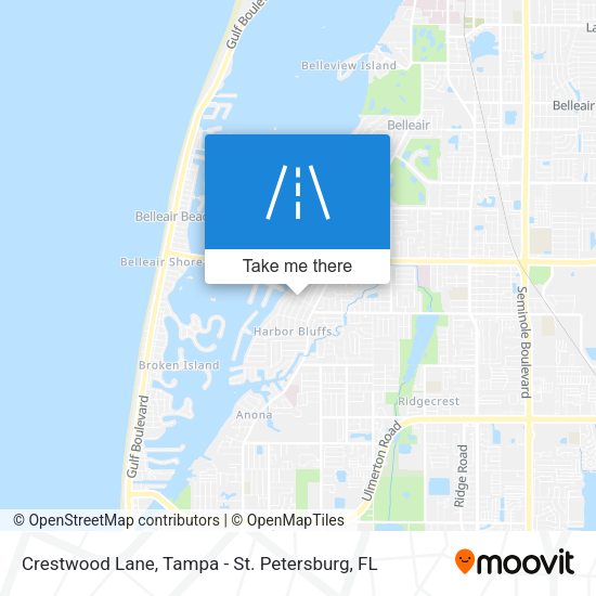 Crestwood Lane map