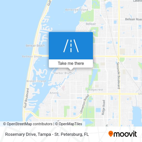 Mapa de Rosemary Drive
