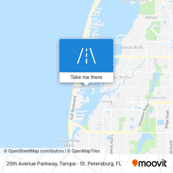 20th Avenue Parkway map