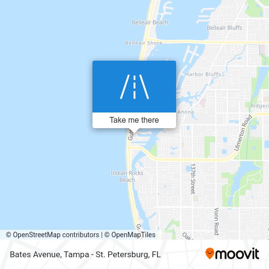 Mapa de Bates Avenue