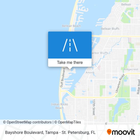 Bayshore Boulevard map