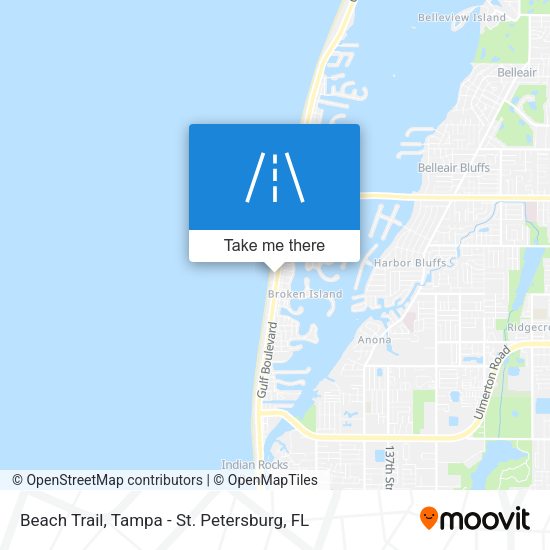 Beach Trail map