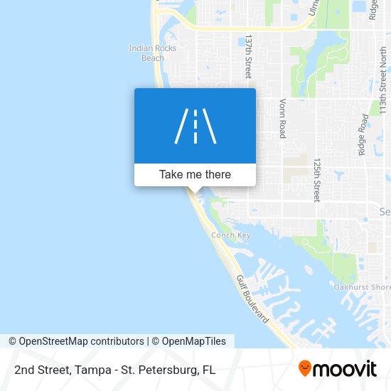 Mapa de 2nd Street