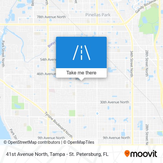 41st Avenue North map