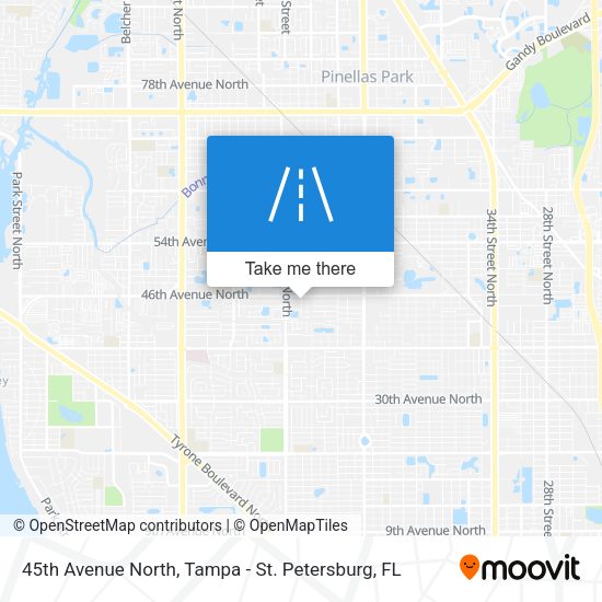 45th Avenue North map