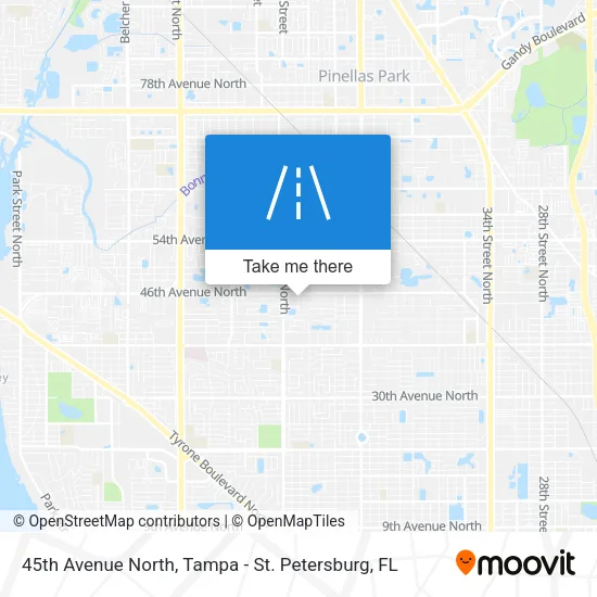 Mapa de 45th Avenue North