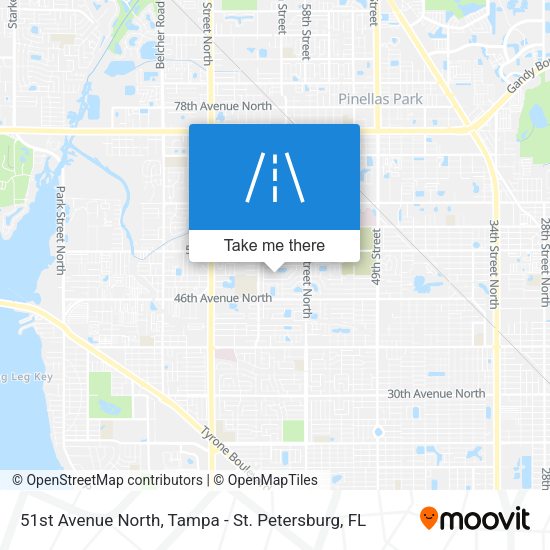 51st Avenue North map
