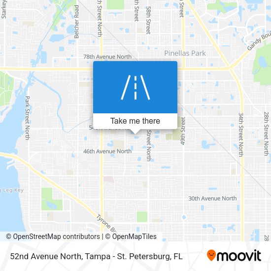 52nd Avenue North map