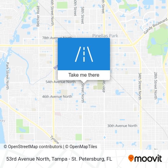 Mapa de 53rd Avenue North