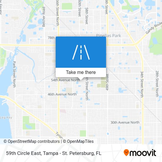 59th Circle East map