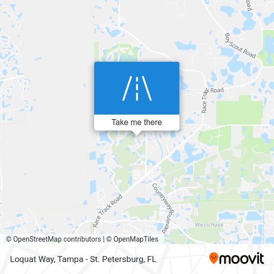 Loquat Way map