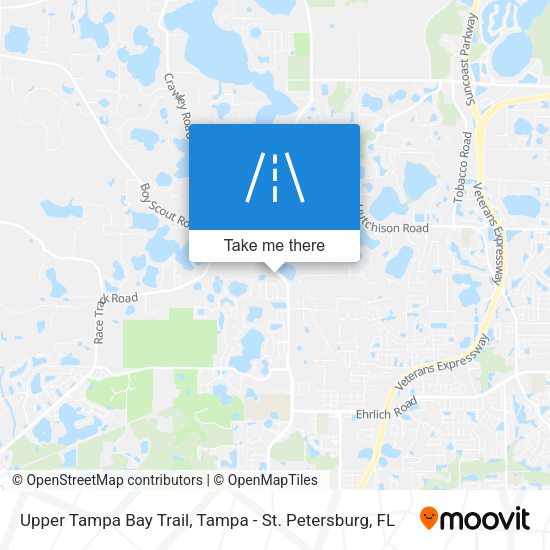 Mapa de Upper Tampa Bay Trail