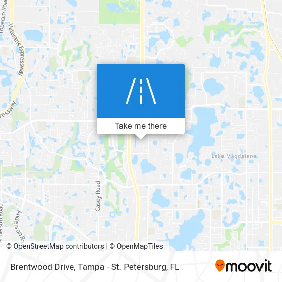 Mapa de Brentwood Drive