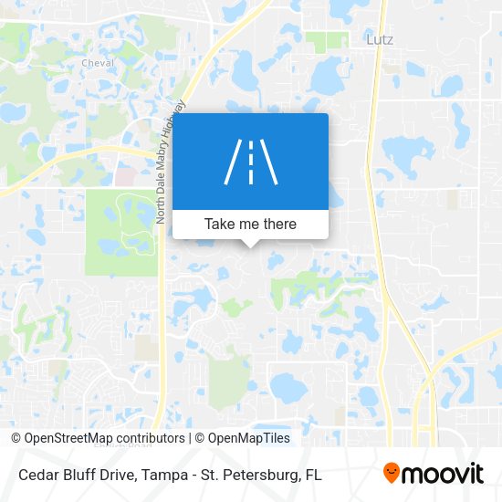 Cedar Bluff Drive map