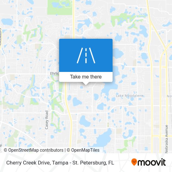 Mapa de Cherry Creek Drive