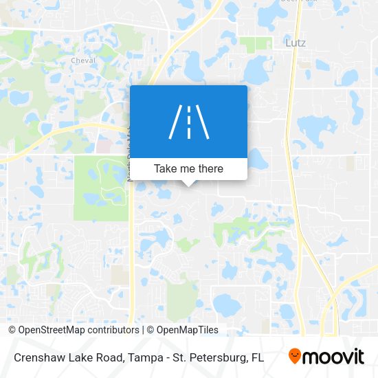 Crenshaw Lake Road map