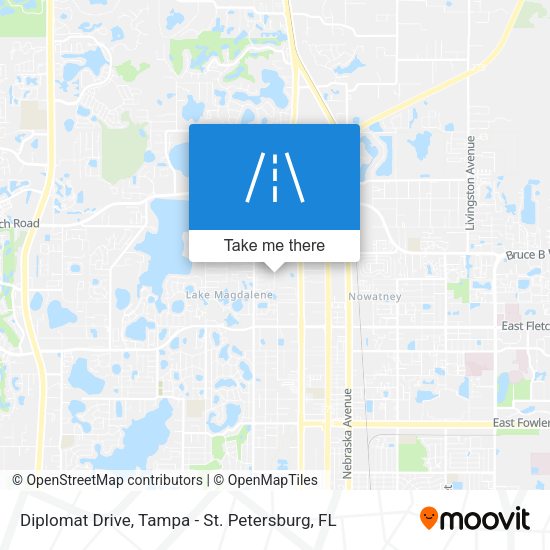 Diplomat Drive map