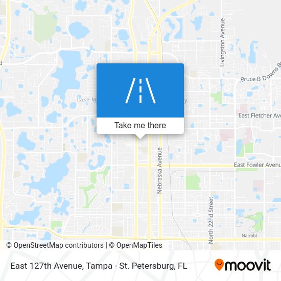 East 127th Avenue map