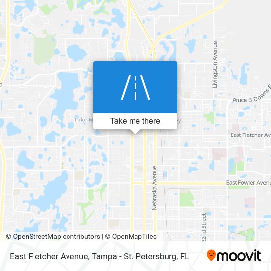 East Fletcher Avenue map
