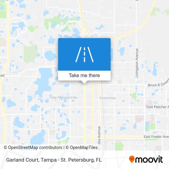 Garland Court map