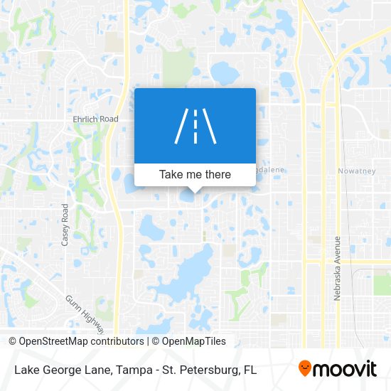Lake George Lane map