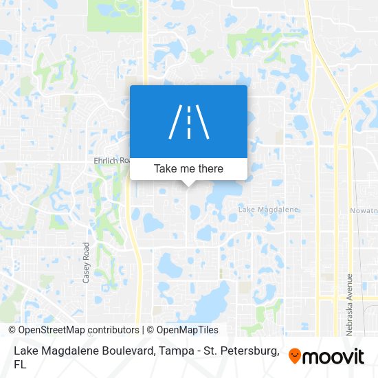 Lake Magdalene Boulevard map