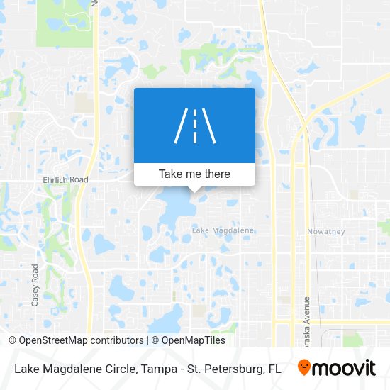 Lake Magdalene Circle map