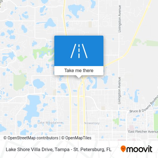 Lake Shore Villa Drive map