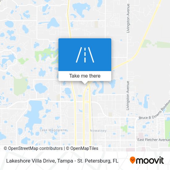 Lakeshore Villa Drive map
