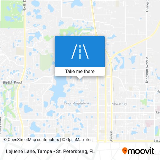 Lejuene Lane map