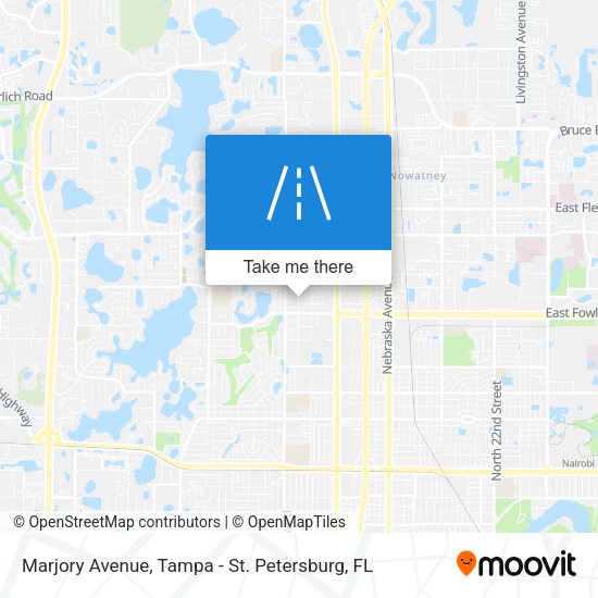 Marjory Avenue map