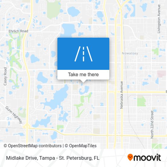 Midlake Drive map