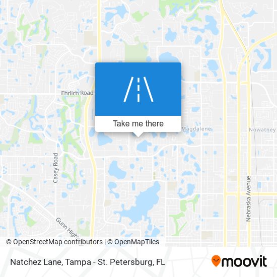 Natchez Lane map