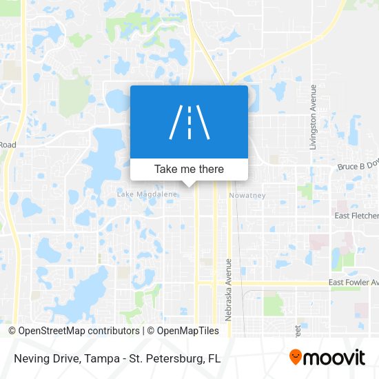 Neving Drive map