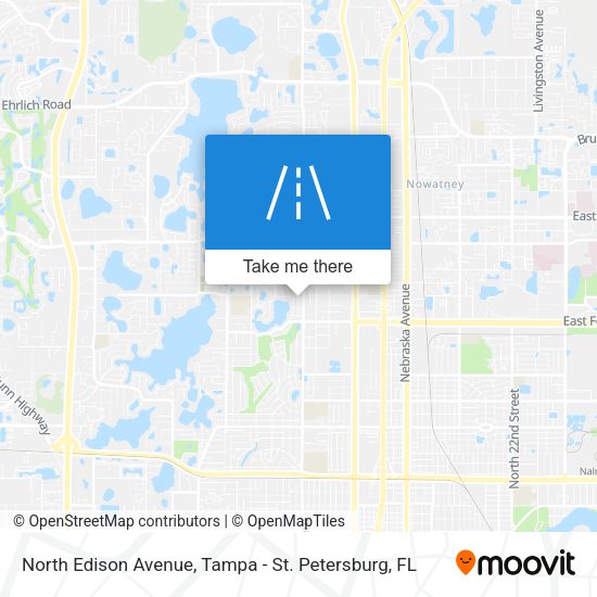 North Edison Avenue map