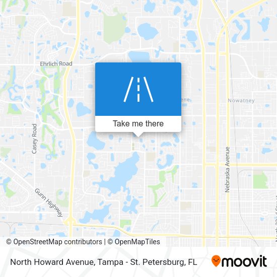 North Howard Avenue map