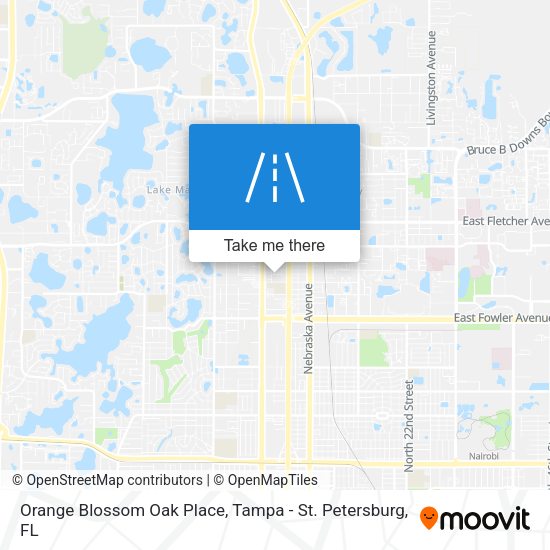 Mapa de Orange Blossom Oak Place