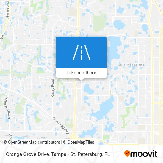Mapa de Orange Grove Drive