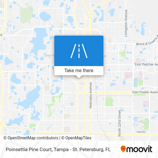 Mapa de Poinsettia Pine Court