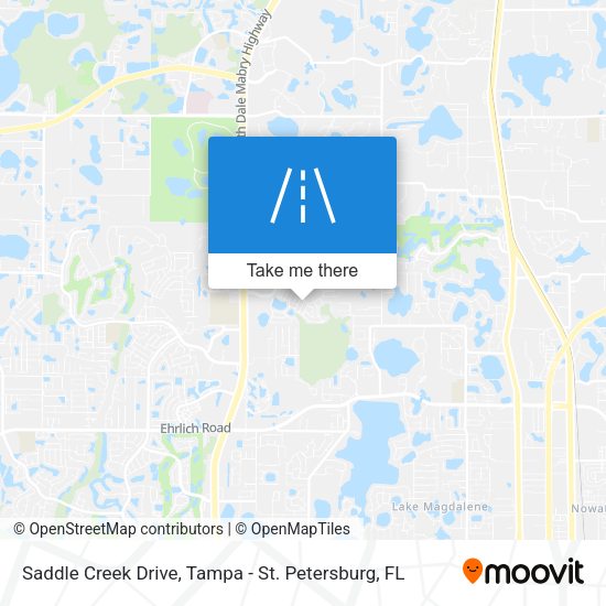 Mapa de Saddle Creek Drive