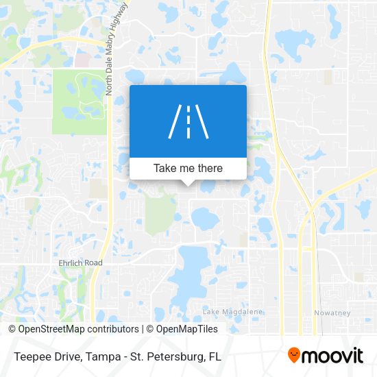 Teepee Drive map