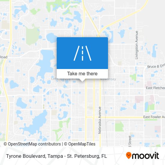 Tyrone Boulevard map