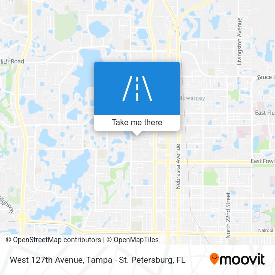 West 127th Avenue map