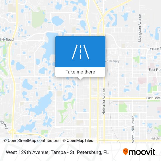 West 129th Avenue map