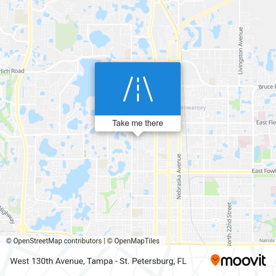 West 130th Avenue map